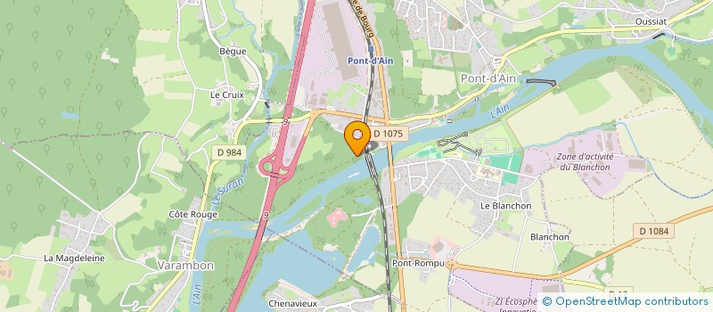 localisation de l'entreprise JB BATI à PONT-D'AIN