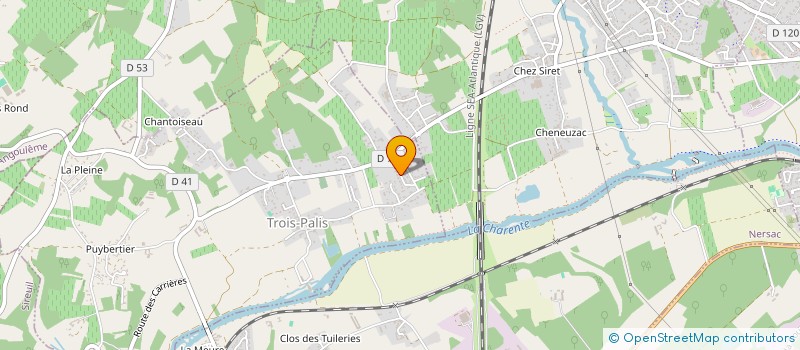 localisation de l'entreprise JB CARRELAGES à TROIS-PALIS