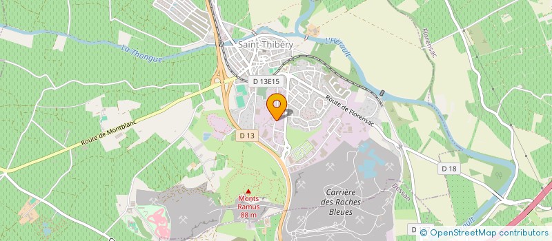 localisation de l'entreprise JB CAVAILLON  SAINT-THIBERY