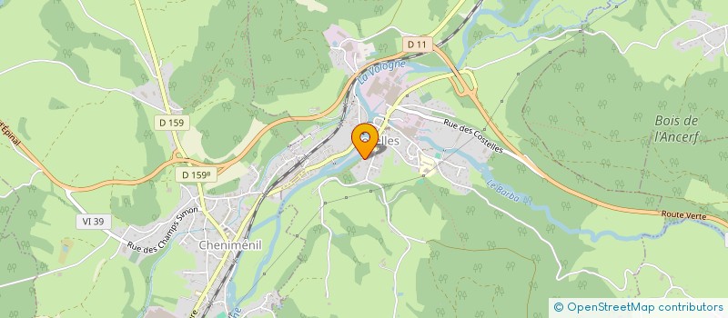 localisation de l'entreprise JB CHANTRAINE  DOCELLES