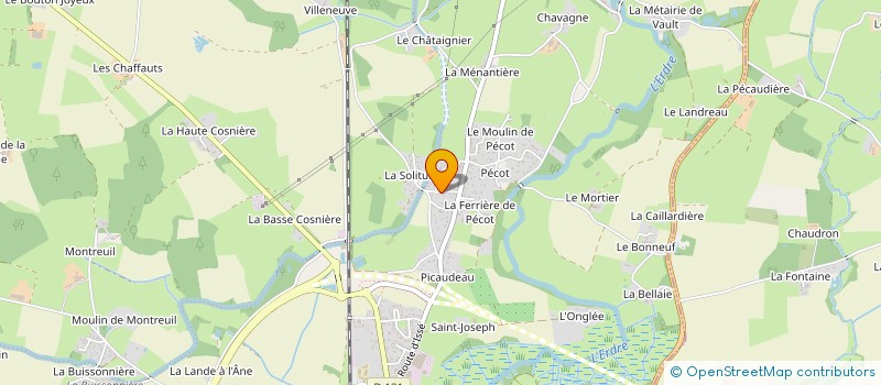 localisation de l'entreprise JB CHARPENTE  NORT-SUR-ERDRE
