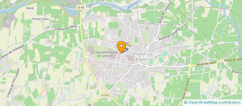 localisation de l'entreprise JB CHAUFF' ENERGIES  CAMARET-SUR-AIGUES