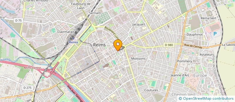 localisation de l'entreprise JB CLEMENT  REIMS