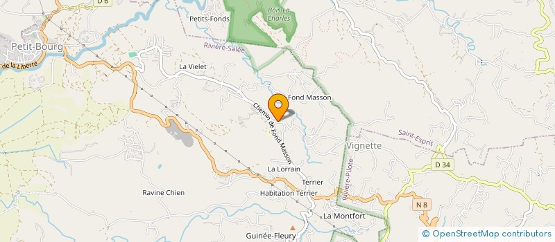 localisation de l'entreprise JB CLIM  RIVIERE-SALEE