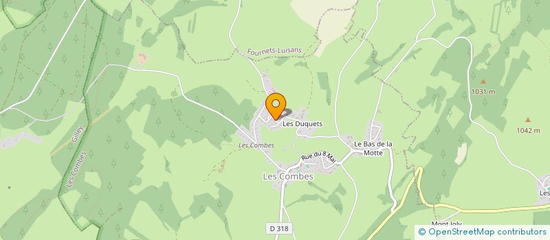 localisation de l'entreprise JB COMMUNICATION à LE BELIEU