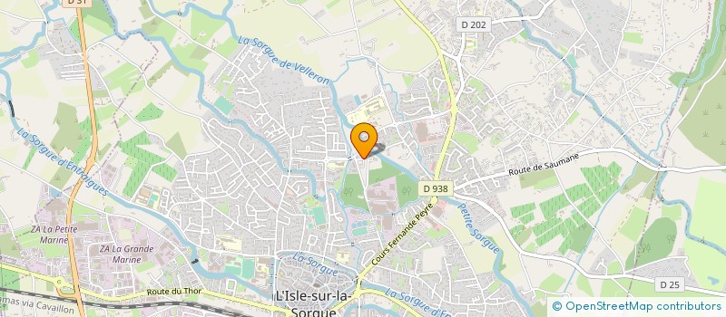 localisation de l'entreprise JB CONSTRUCTION à L'ISLE-SUR-LA-SORGUE