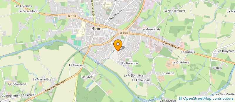 localisation de l'entreprise JB CONSTRUCTION BOIS  BLAIN