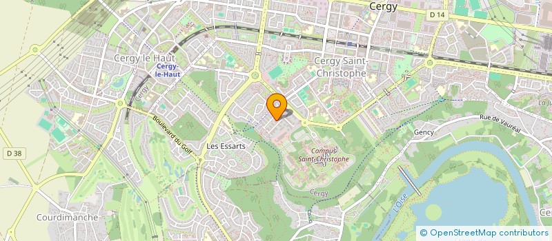 localisation de l'entreprise JB CONSULT  CERGY