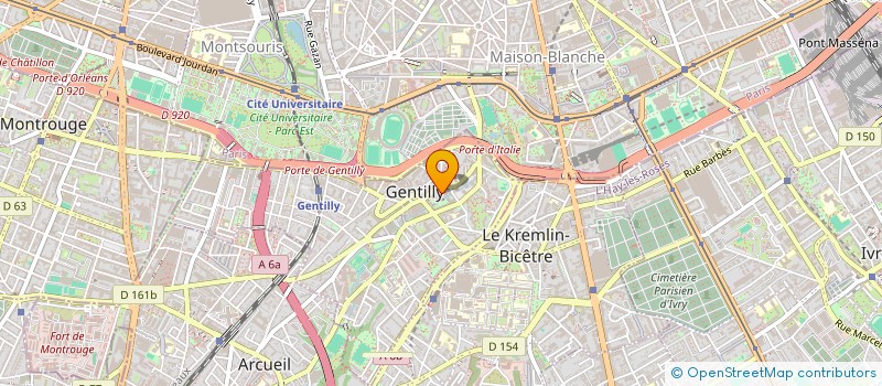 localisation de l'entreprise JB CONSULTING  GENTILLY