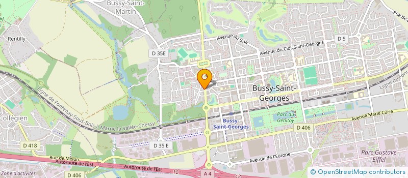 localisation de l'entreprise JB CONSULTING à BUSSY-SAINT-GEORGES