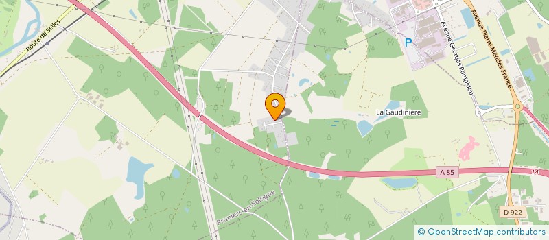 localisation de l'entreprise JB COURTAGE  PRUNIERS-EN-SOLOGNE