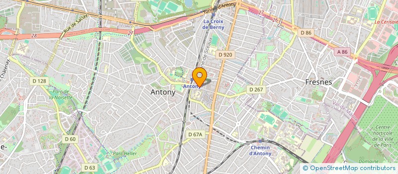 localisation de l'entreprise JB DIFFUSION à ANTONY