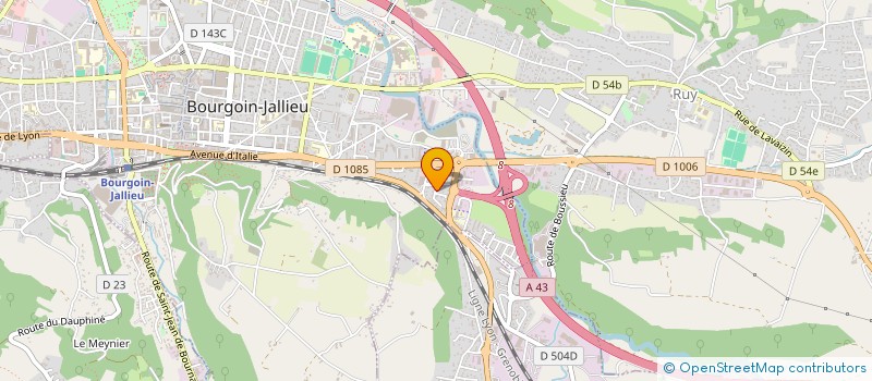 localisation de l'entreprise JB DIFFUSION à BOURGOIN-JALLIEU