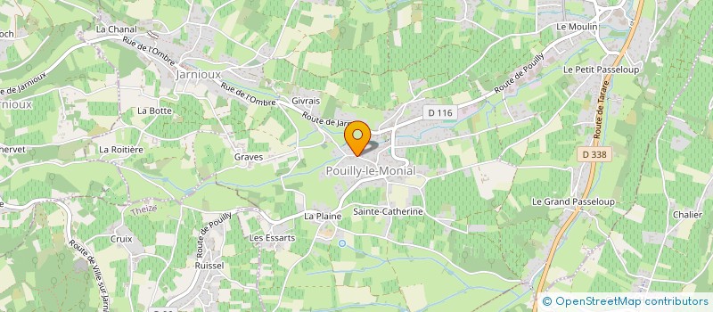 localisation de l'entreprise JB DIFFUSION à PORTE-DES-PIERRES-DOREES