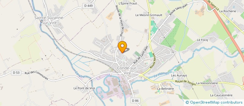 localisation de l'entreprise JB DIFFUSION à CONDE-SUR-VIRE