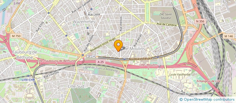 localisation de l'entreprise JB DUSSART à LILLE