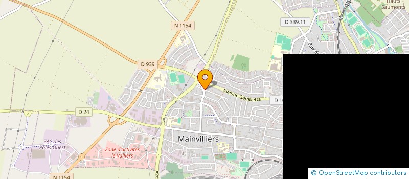 localisation de l'entreprise JB ELEC ENERGIE à MAINVILLIERS