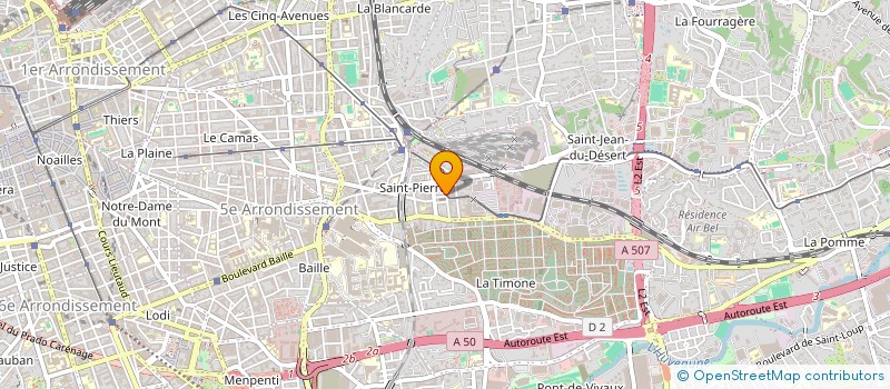localisation de l'entreprise JB ELECTRICITE à MARSEILLE