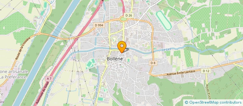 localisation de l'entreprise JB ETANCHEITE  BOLLENE