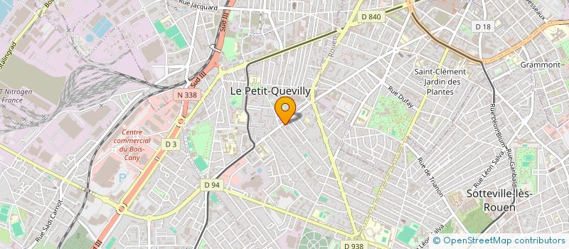 localisation de l'entreprise JB EXPRESS à LE PETIT-QUEVILLY