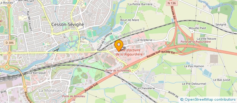 localisation de l'entreprise JB FINANCE  CESSON-SEVIGNE