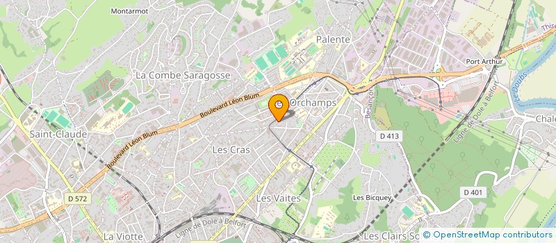 localisation de l'entreprise JB FINANCES à BESANCON
