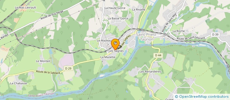 localisation de l'entreprise JB FORMA-DRILL  SAINT-PRIEST-TAURION