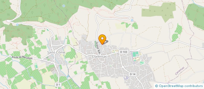 localisation de l'entreprise JB GESTION  CLARENSAC