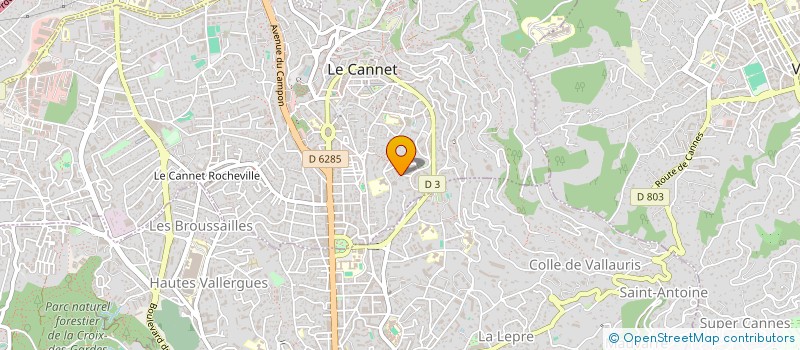 localisation de l'entreprise JB GONNET CONSULTING à LE CANNET