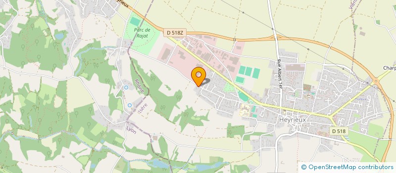 localisation de l'entreprise JB GROUPE à HEYRIEUX