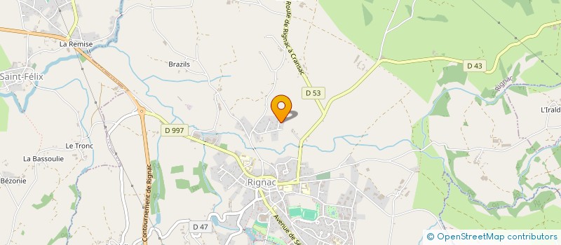 localisation de l'entreprise JB HUNT 12  RIGNAC