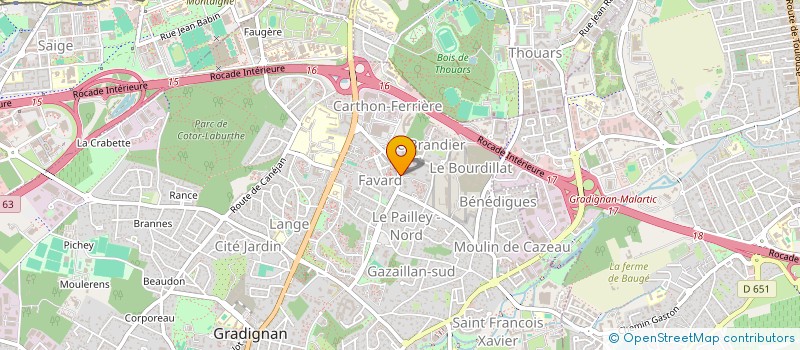 localisation de l'entreprise JB IMMO  GRADIGNAN