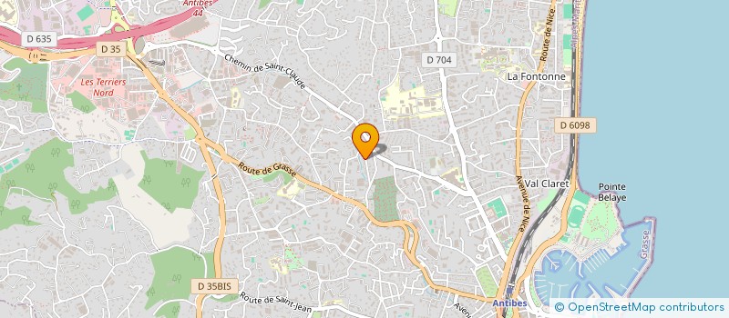 localisation de l'entreprise JB IMMOBILIER à ANTIBES