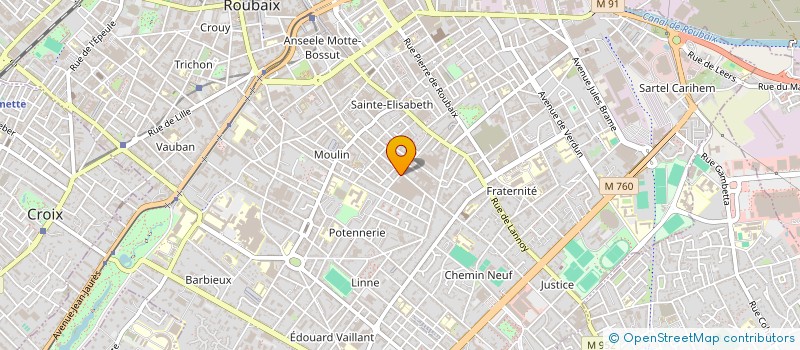 localisation de l'entreprise JB INSTALLATION ET RENOVATION à ROUBAIX