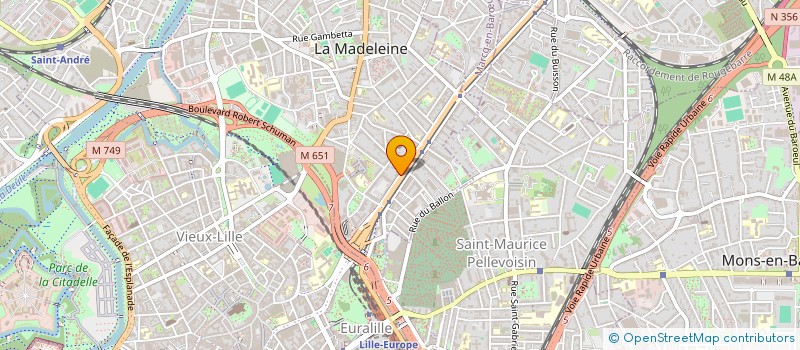 localisation de l'entreprise JB INVEST à LA MADELEINE