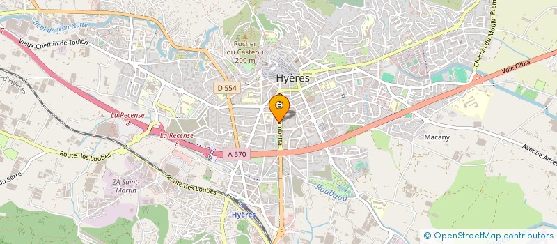 localisation de l'entreprise JB INVEST à HYERES