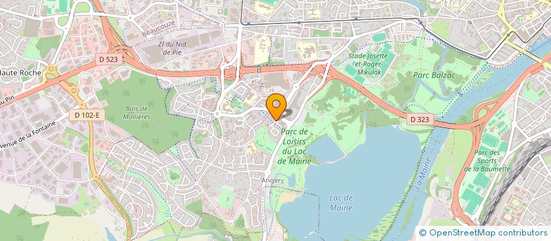 localisation de l'entreprise JB INVEST à ANGERS