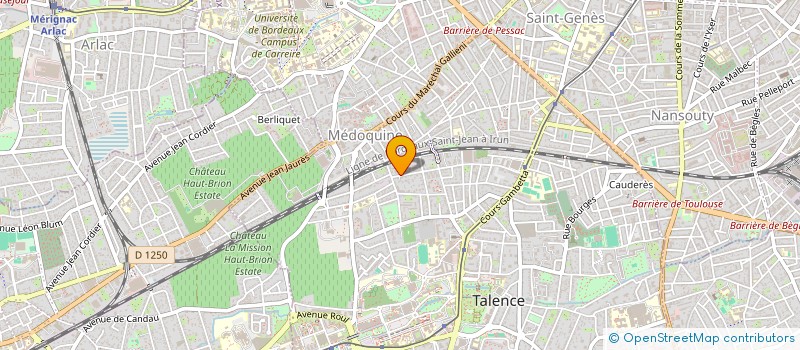 localisation de l'entreprise JB INVEST à PESSAC