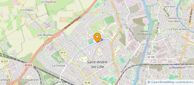 localisation de l'entreprise JB INVEST  MARQUETTE-LEZ-LILLE