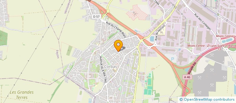 localisation de l'entreprise JB'INVEST à CORBAS