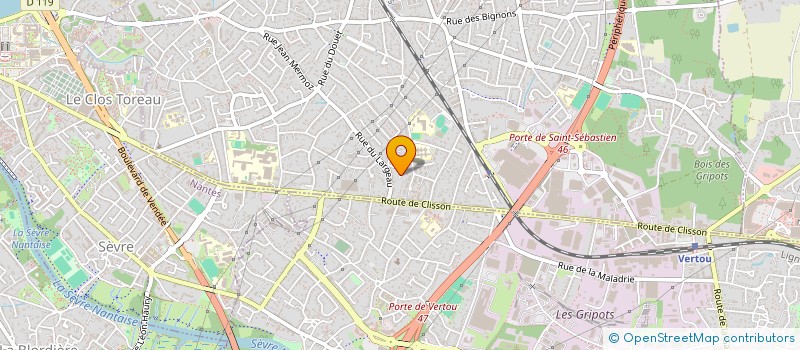 localisation de l'entreprise JB INVEST à SAINT-SEBASTIEN-SUR-LOIRE