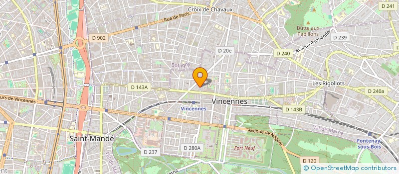 localisation de l'entreprise JB INVEST à MONTREUIL