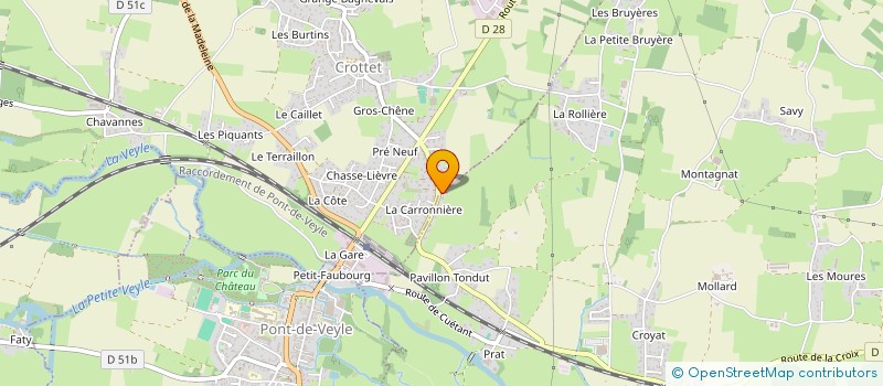 localisation de l'entreprise JB INVEST  SAINT-JEAN-SUR-VEYLE