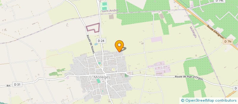 localisation de l'entreprise JB MACONNERIE  MOLLEGES