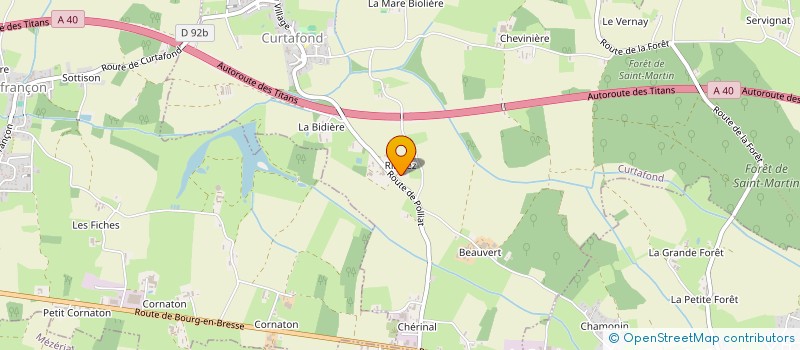 localisation de l'entreprise JB MECA  CURTAFOND