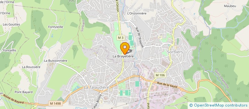 localisation de l'entreprise JB MENUISERIE AGENCEMENT  SORBIERS