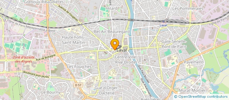 localisation de l'entreprise JB MODE à LAVAL