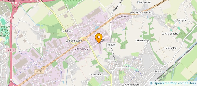 localisation de l'entreprise JB MOTORS à THOUARE-SUR-LOIRE
