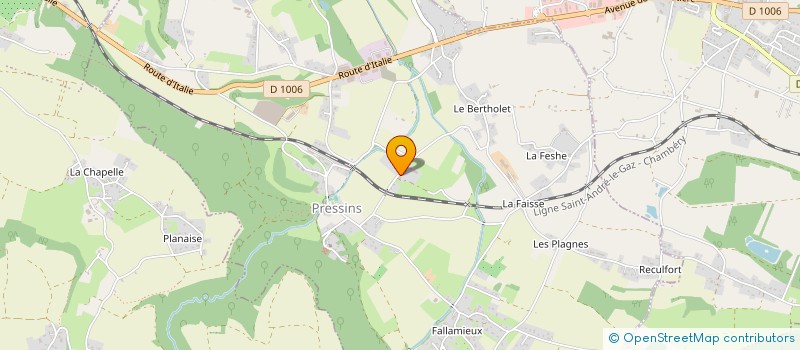 localisation de l'entreprise JB PEINTURE  PRESSINS