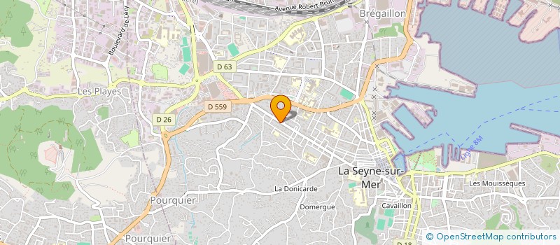 localisation de l'entreprise JB PISCINES à LA SEYNE-SUR-MER